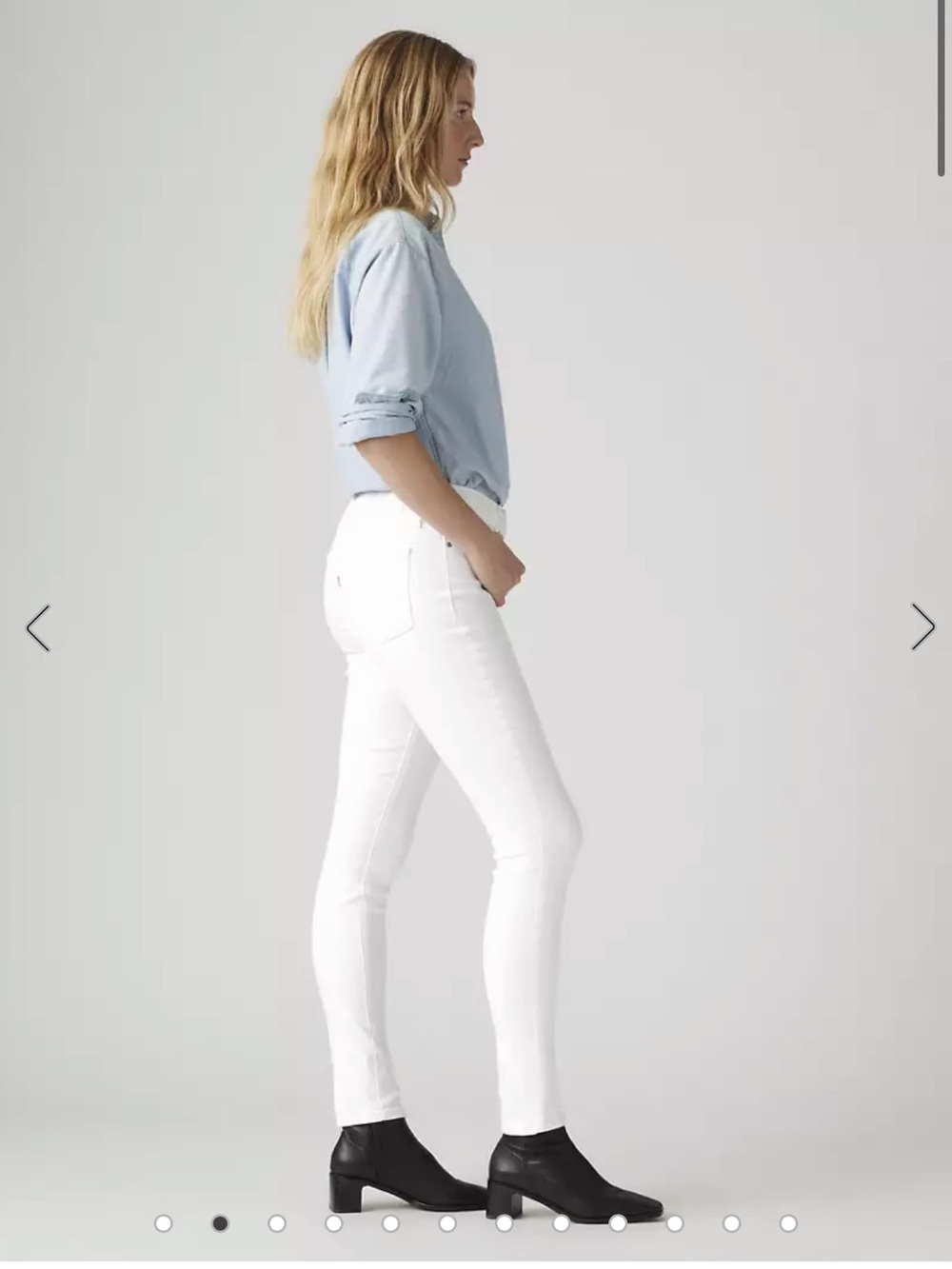 Levi's 🤍 Women's White 311 shaping Skinny Jeans - Picture 2 of 14